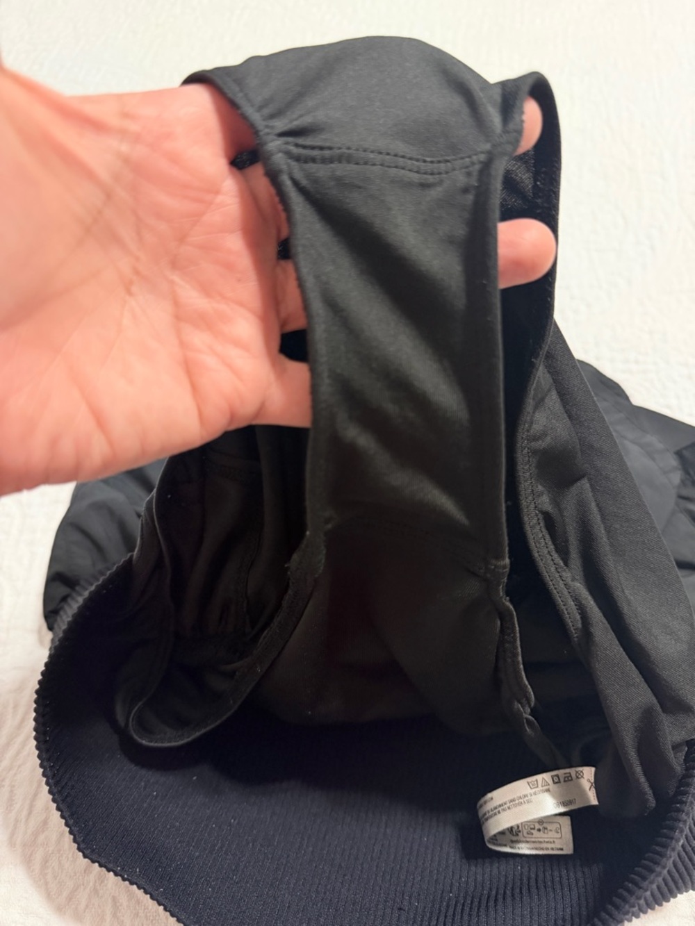 Free People Black Layered Athletic Shorts with Wide Rib Waistband - Picture 4 of 7